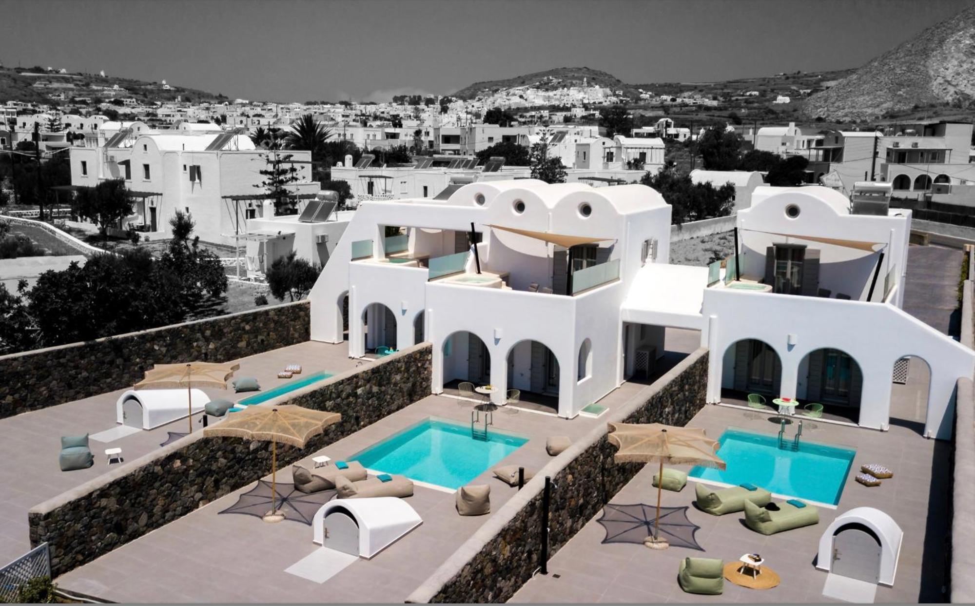 Modern Dome Homes Of Santorini Perissa  Exteriör bild